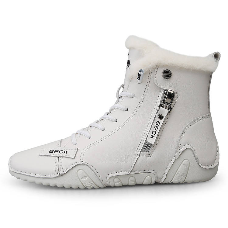 BECK Cow Leather Thermal Abrasion Resistant Thermal Abrasion Resistant 11cm Outdoor Boots Women's