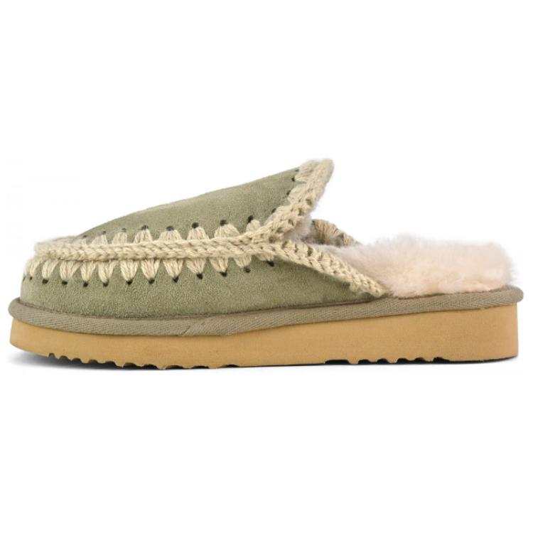 MOU Eskimo Abrasion Resistant Closed Toe Slippers Women's Green