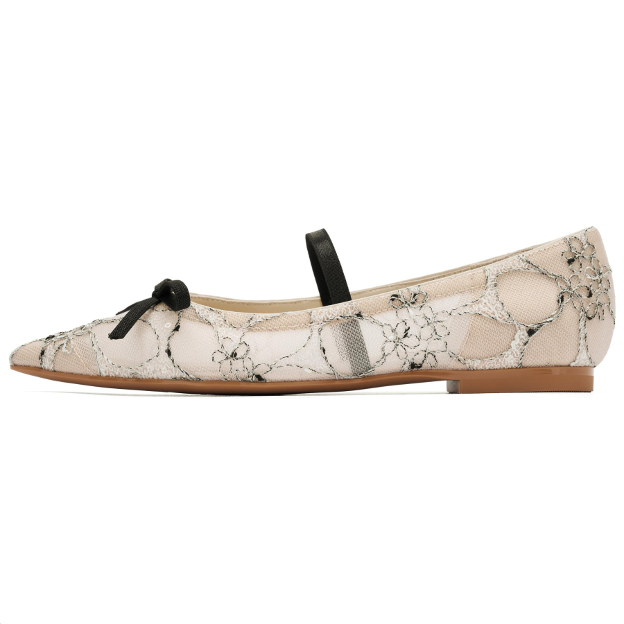 73Hours Soft Moments Fabric Casual Shoes 1CM Women's Nude