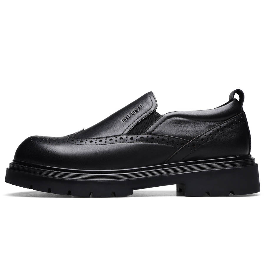 D:FUSE SCANDINAVIA D FUSE SCANDINAVIA Cow Leather Casual Shoes Men's Black