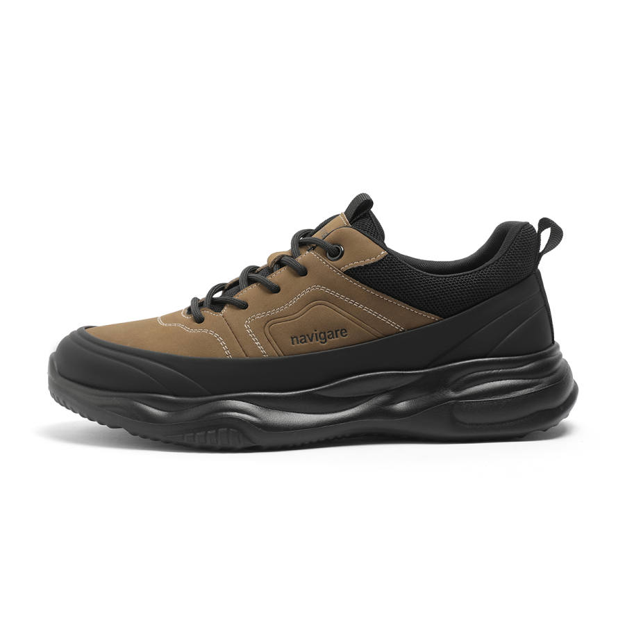 NAVIGARE Microfiber Leather Cushioning Abrasion Resistant Lightweight Rebound Low top Casual Shoes Men's