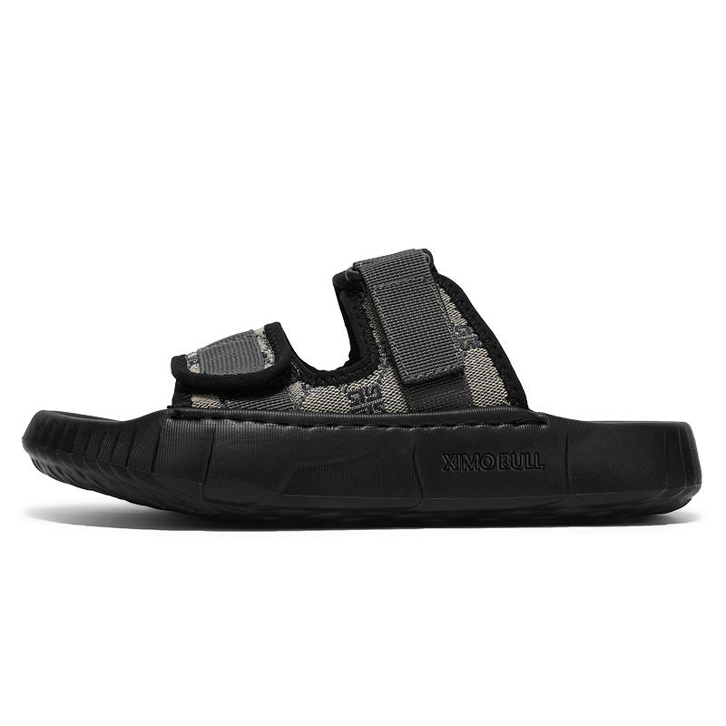 XIMO BULL Rubber Cushioning Odor Resistant Slide Slippers Men's