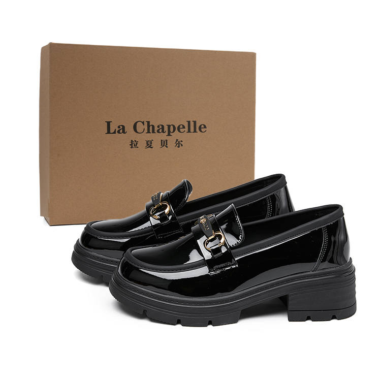 La Chapelle Loafers 4.5cm Women's Black