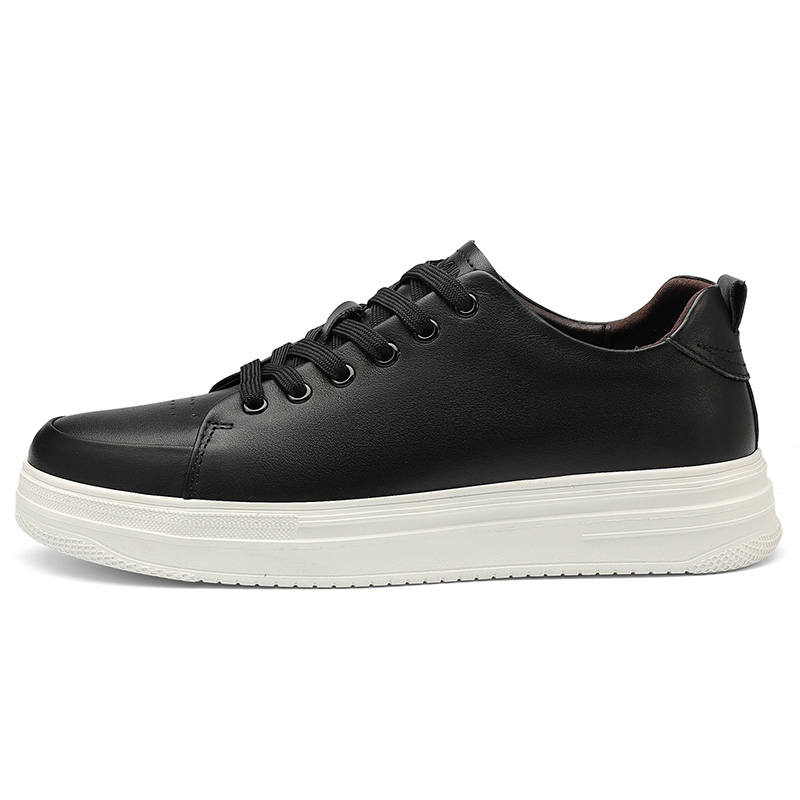 YIMINU Cow Leather Skateboard Shoes