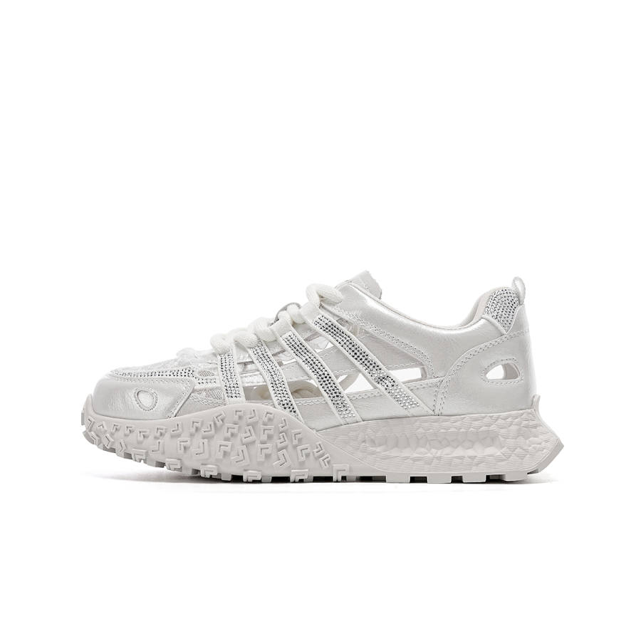 C°BANNER Synthetic Leather Low top Chunky Sneakers Women's White