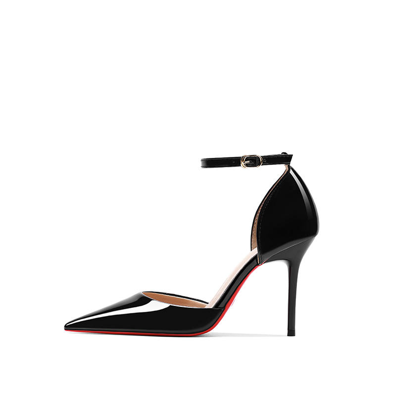 CHILI Slim Heel High Heels Women's Black