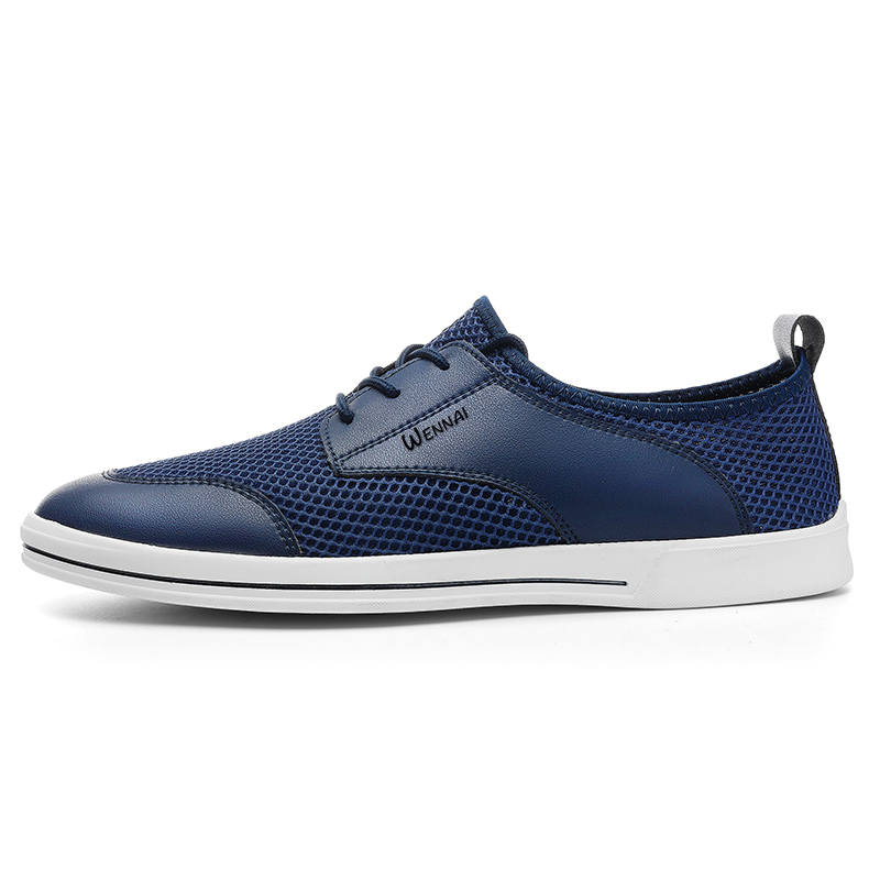 WENNAI Mesh Casual Shoes Men's Blue