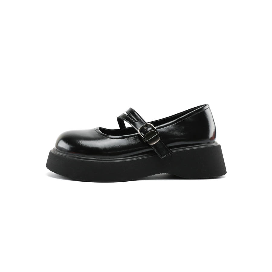 JOSINY Platform Mary Jane Shoes Women's Black