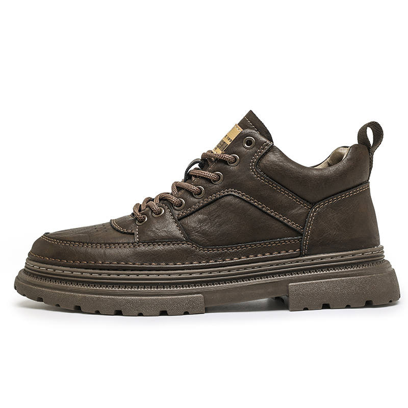 CALIFBULL Work Boots Men's Mid Top Black/Khaki