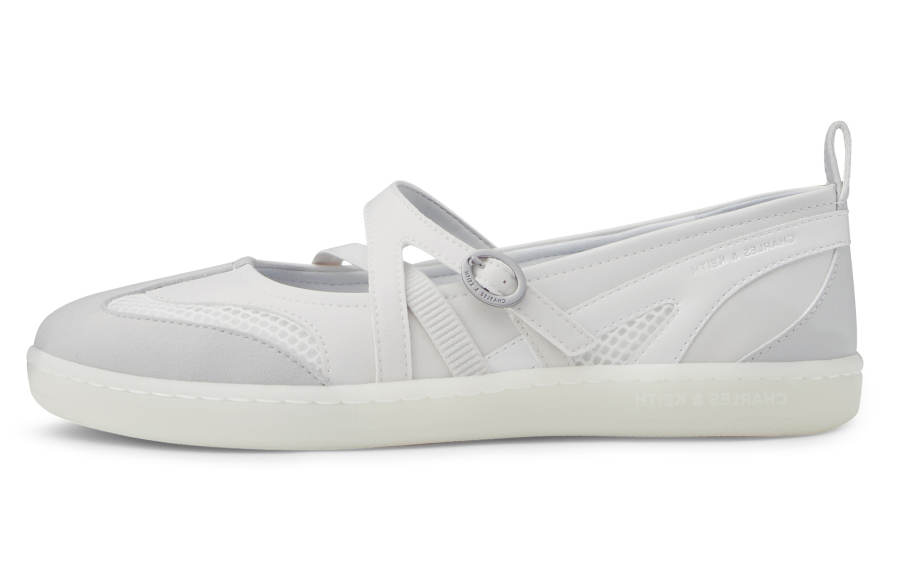 CHARLES&KEITH Small Ck Pu Non slip Lightweight Low top Casual Shoes Women's