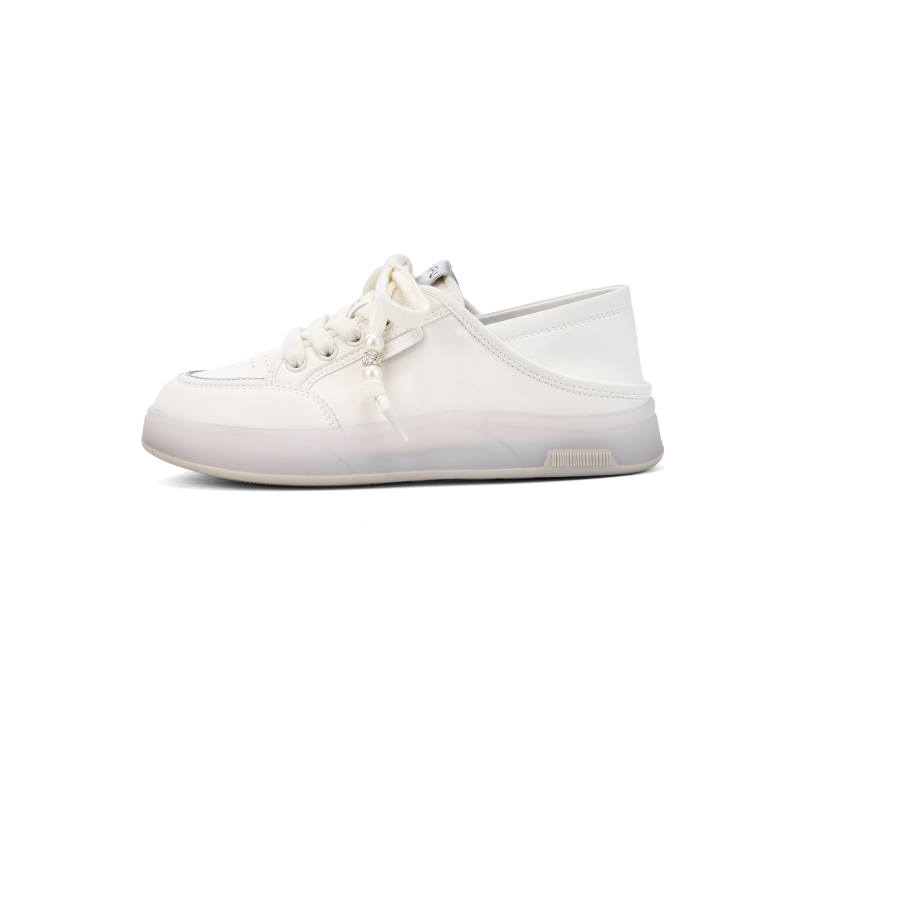 KEKAFU Cow Split Leather Fashion Trend Breathable Height Increasing Low top Skateboard Shoes Women's