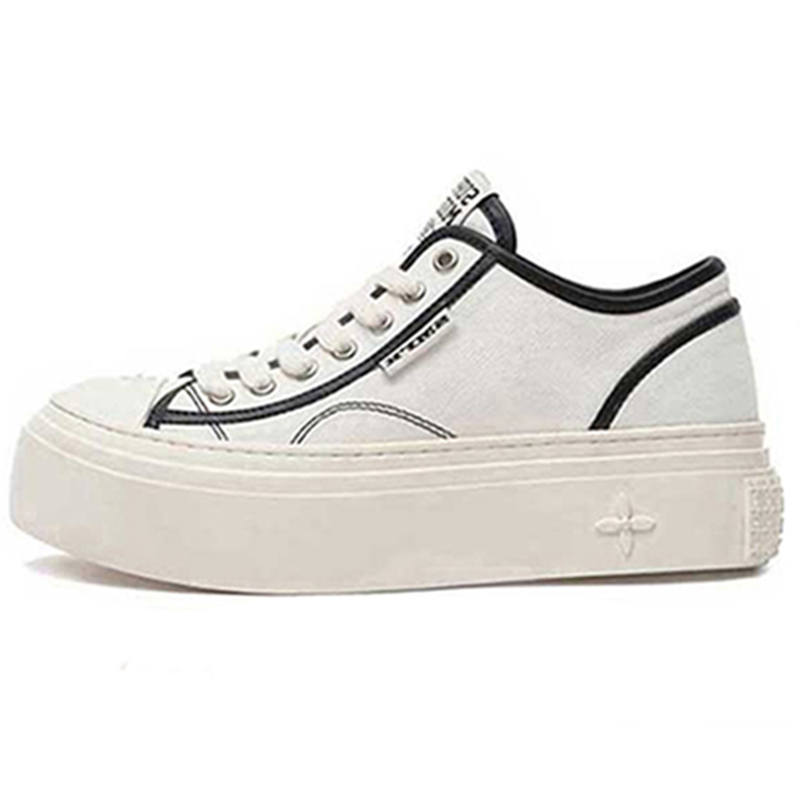 SMFK Stylish Skateboarding Shoes Women's White Black