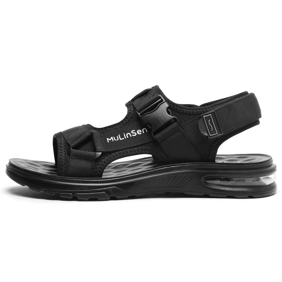 Mulinsen Fabric Beach Sandals Men's Black