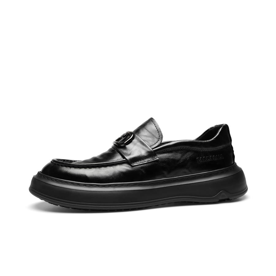 PARDASAUL Cow Leather Casual Shoes Men's Black