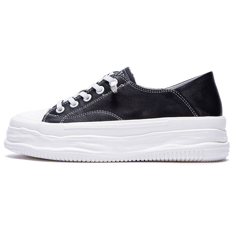 CHCH Balance Shoes Collection Cow Leather Low top Skateboard Shoes Women's Black