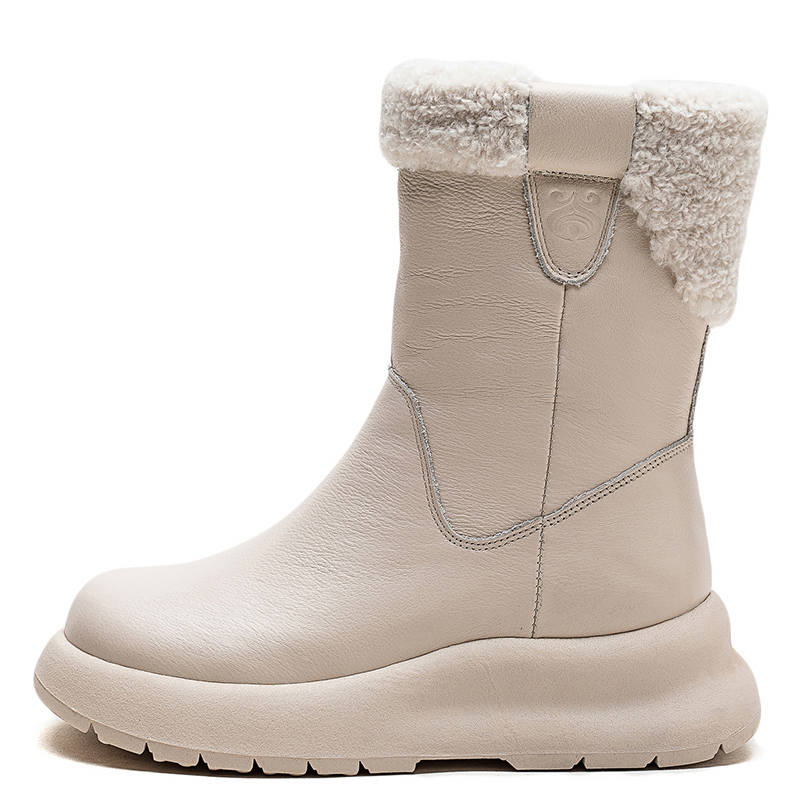 MATA Top Grain Cow Leather Snow Boots Women's