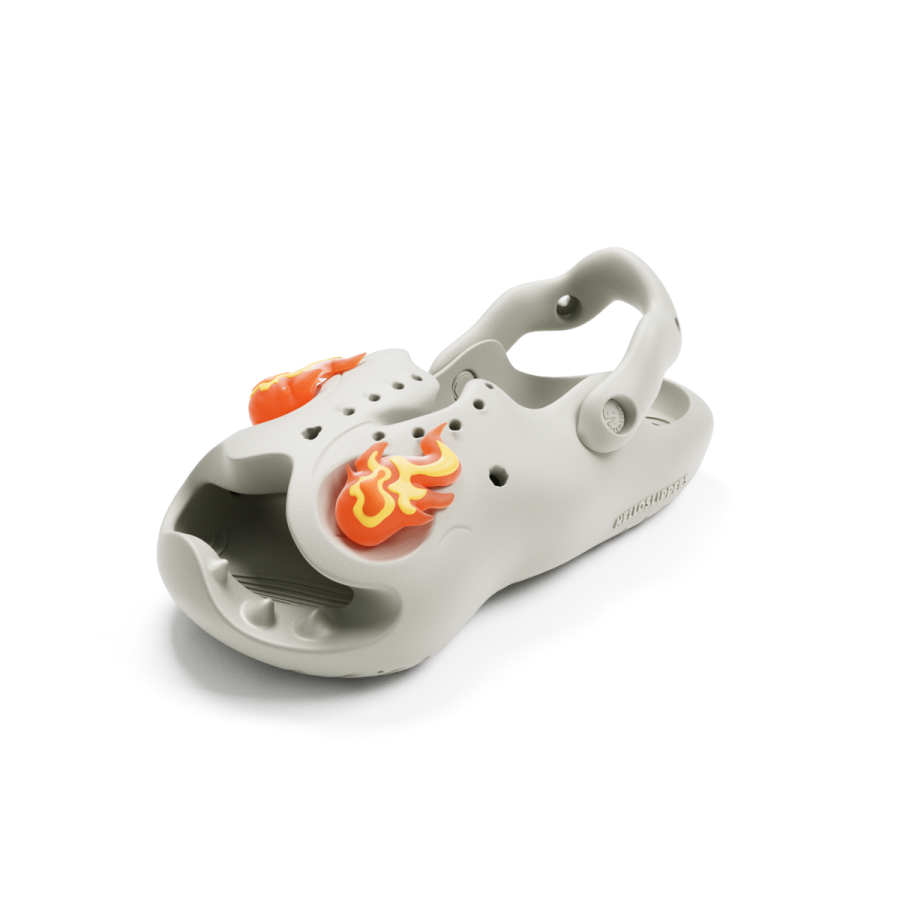 HelloSlippers HelloSlippers Mr. Skully Flame Zombie, Slide Slippers Unisex