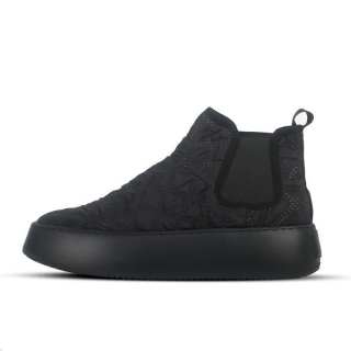 TIEKE Canvas Shoes Breathable Abrasion Resistant Breathable And Wear resistant Mid top Casual Shoes Men's Black