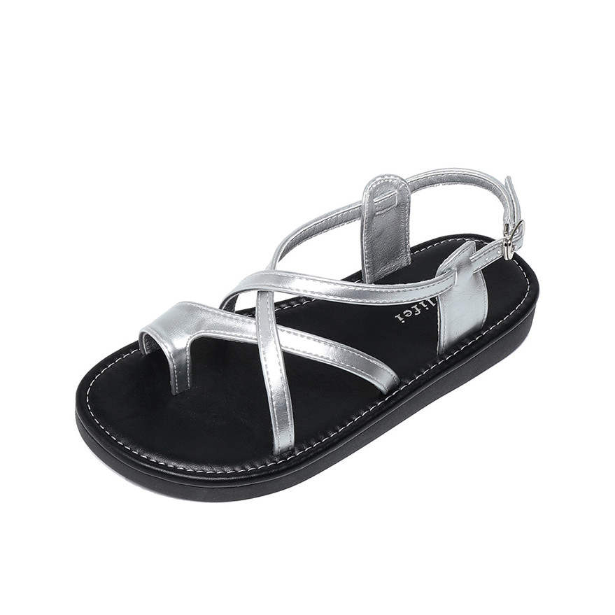 TATAYA Microfiber Leather One Strap Sandals Women's