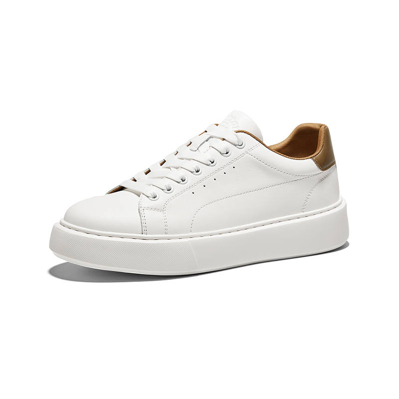 Hautton Jeans Skateboard Shoes Men's White Brown