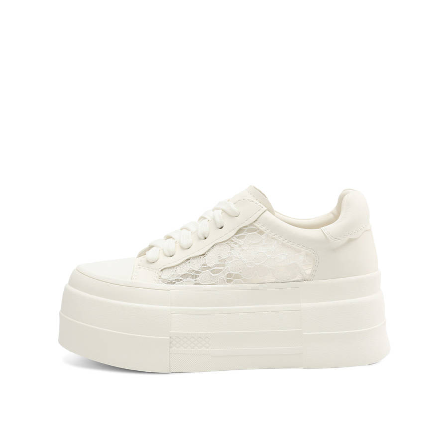 Rosa Bianca Textile, Cow Leather Lightweight Breathable Lightweight And Breathable Low top Skateboard Shoes Women's