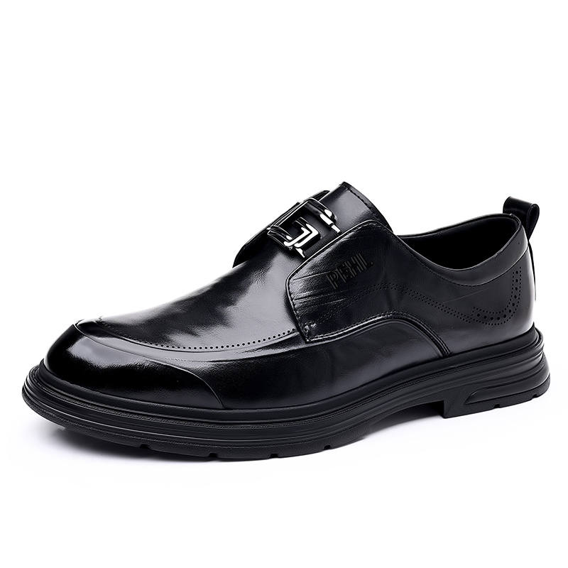 PEHL Men's Casual Shoes Men's Low Top Black/Brown