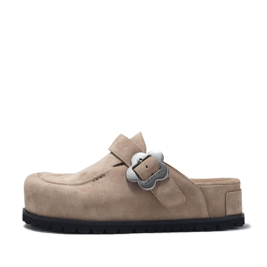 BELLALILY Rubber Sole Abrasion Resistant Closed Toe Slippers Women's
