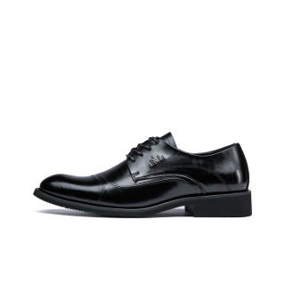ORP Cow Split Leather Dress Shoes Men's Black