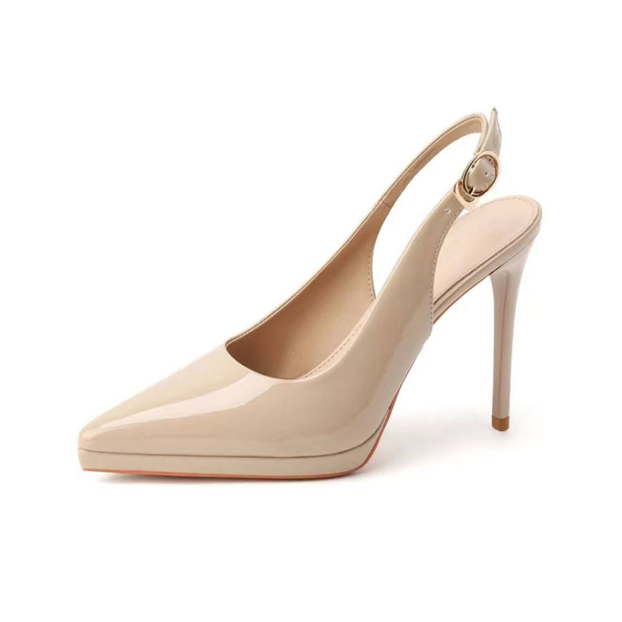 Xingdiman Microfiber Leather Slim Heel High Heels 10cm Women's