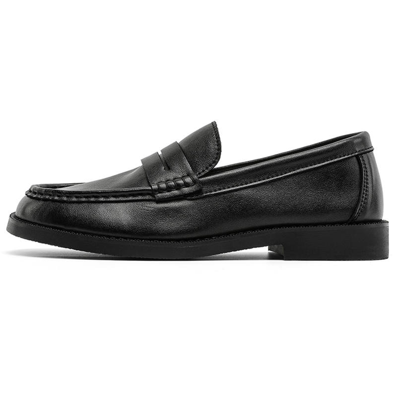 WEISHIBANGWEI WEISHIBANGWEI Microfiber Leather Loafers Men's Black