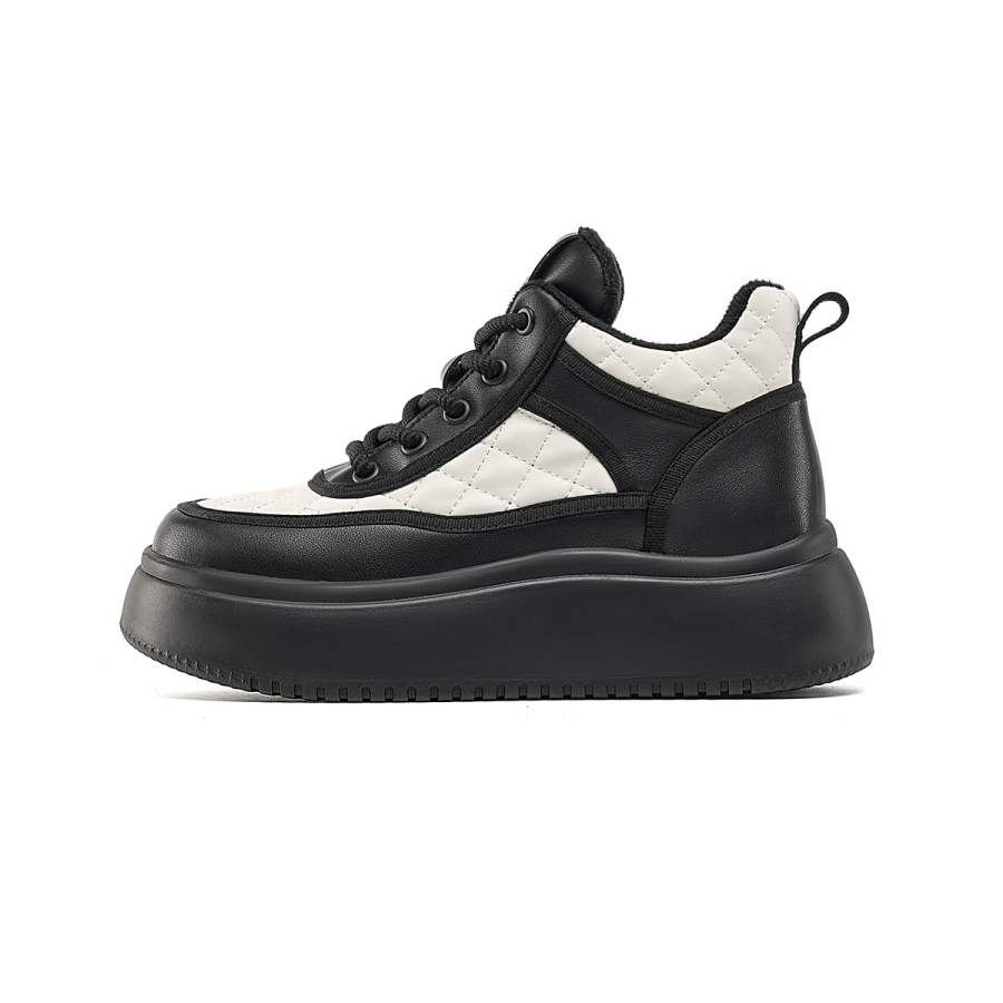 EBLAN Skateboard Shoes Women's Beige Black