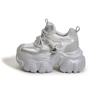 MILANLIANGE Cushioning Height Increasing Abrasion Resistant Low top Chunky Sneakers Women's