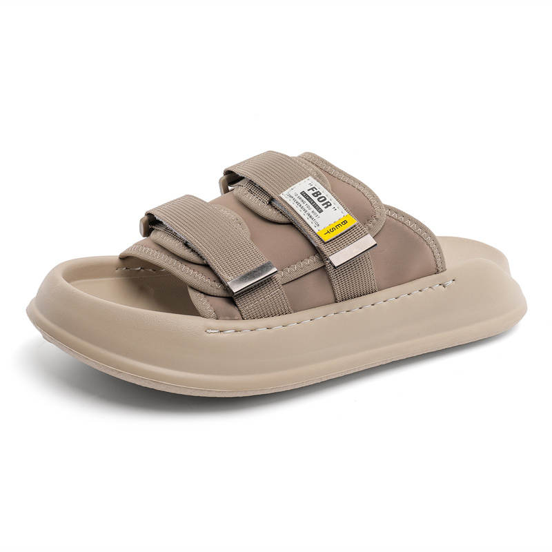 NIANZOUSUO Stitching Slip Resistant Abrasion Resistant Slide Slippers Men's