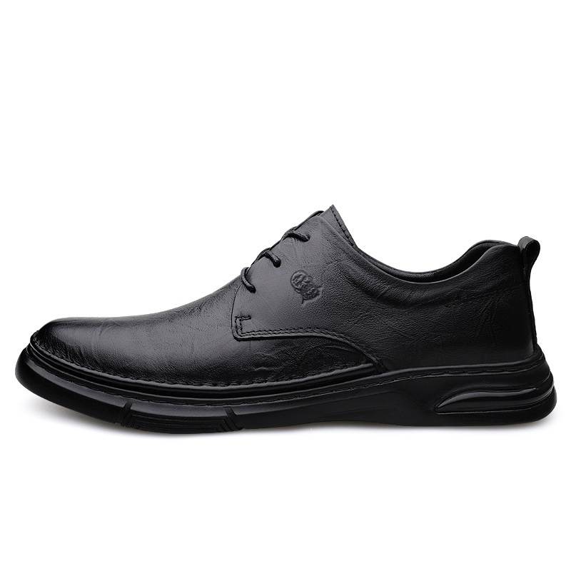 LAORENTOU Casual Leather Shoes Men's Low Top