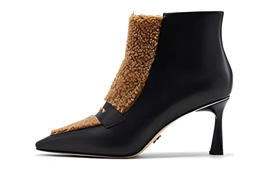 NINE WEST Cow Leather Ankle Boots 7.5cm Women's