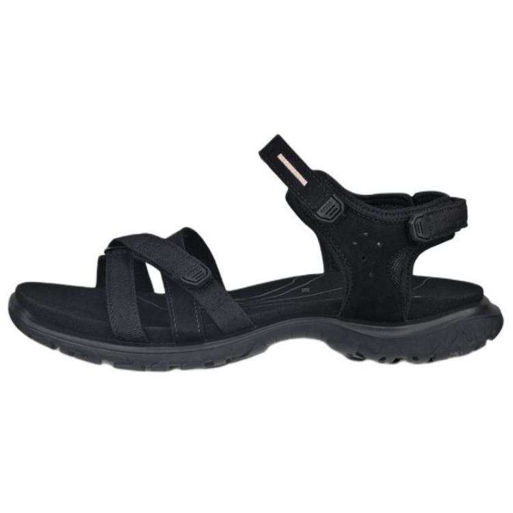 Ecco Offroad Roam Leather Beach Sandals Women's Black