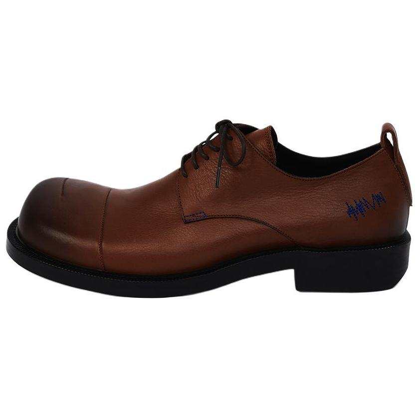 ADER ERROR Curve Leather Dress Shoes Men's Brown