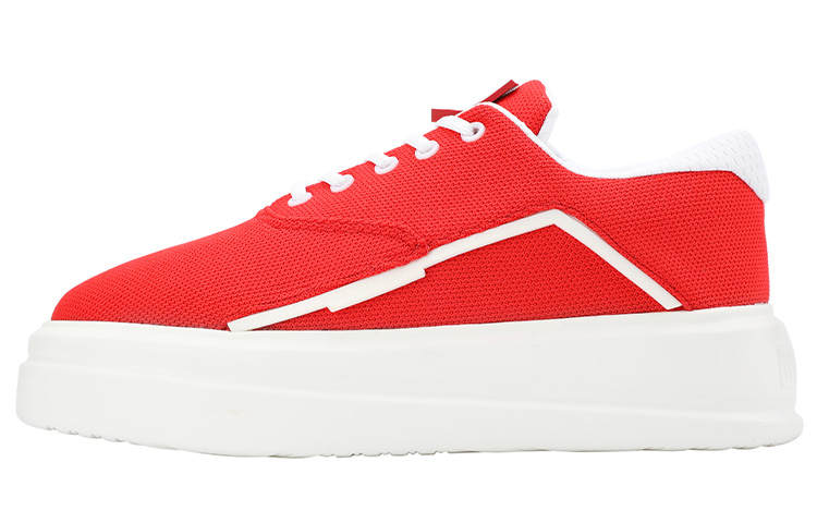 NORVINCY Fabric Stylish Skateboarding Shoes Unisex Red