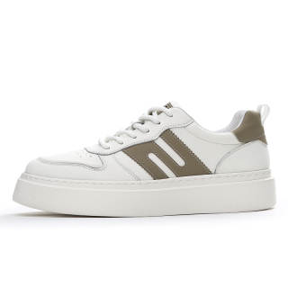 FULIBAOLUO Top Grain Cow Leather Slip Resistant Abrasion Resistant Slip Resistant Abrasion Resistant Low top