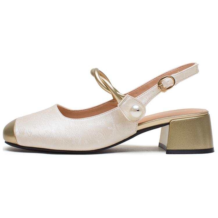 AGSDON Pu Chunky Heel High Heels 4.5cm Women's