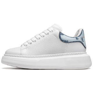 ROBERTA DI CAMERINO Cow Leather Slip Resistant Abrasion Resistant Low top Skateboard Shoes Men's White