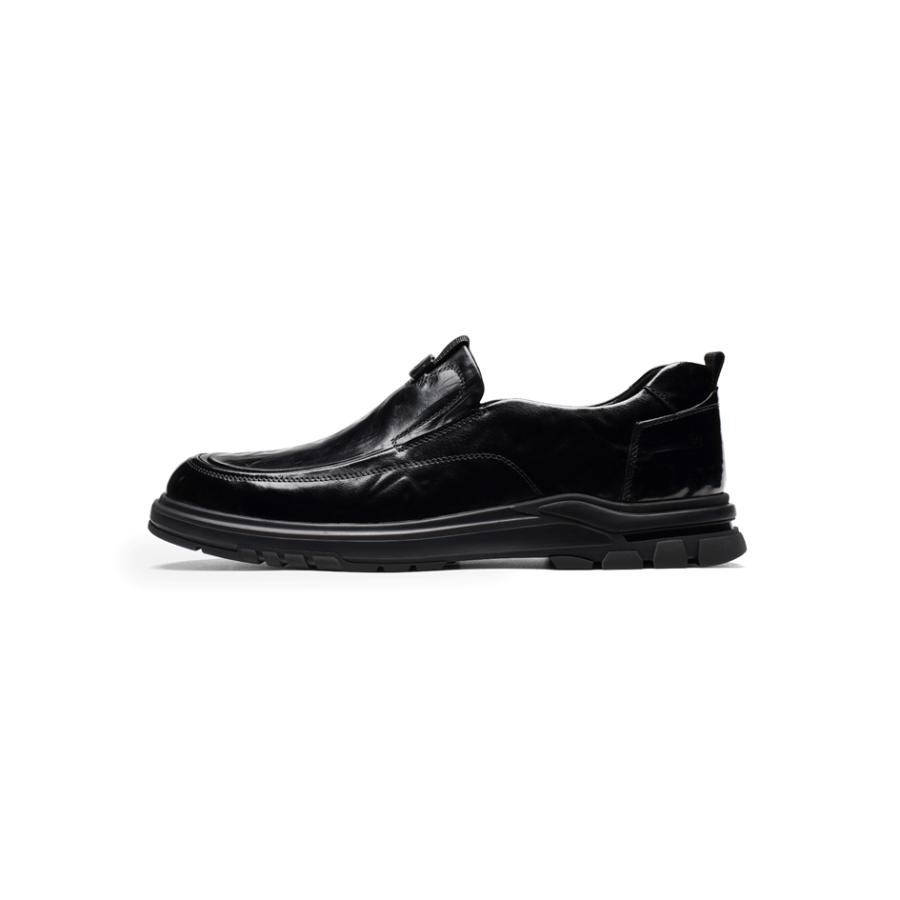 AOKANG Casual Leather Shoes Men's Black
