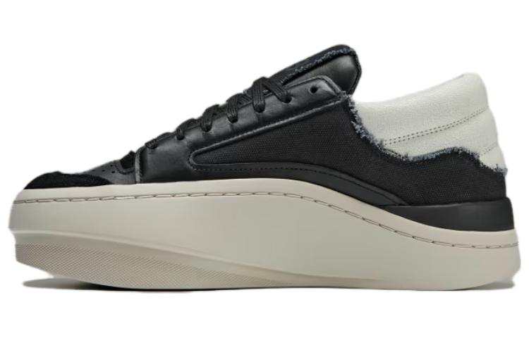 Y-3 Y 3 Centennial Canvas Leather Low top Skateboard Shoes Unisex Black White