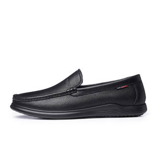 RITAI Sheepskin Men's Casual Shoes Men's Black