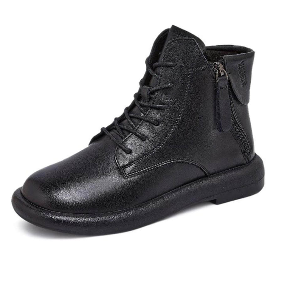 Devanro Devanro Cow Leather Ankle Boots Women's