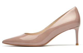 73Hours Brittany Collection Cow Leather Slim Heel High Heels Women's
