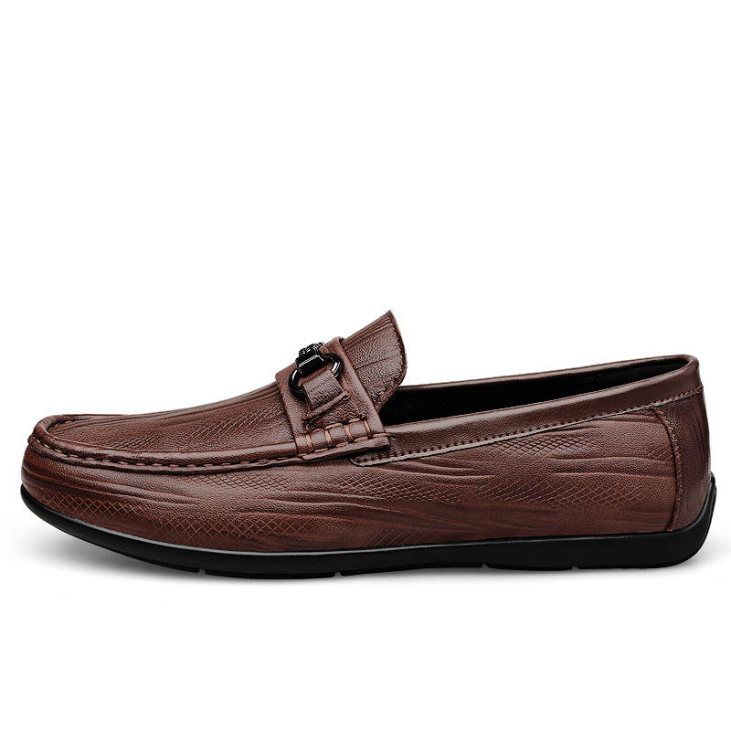 GONGNIULEITING Sheepskin Men's Casual Shoes Men's