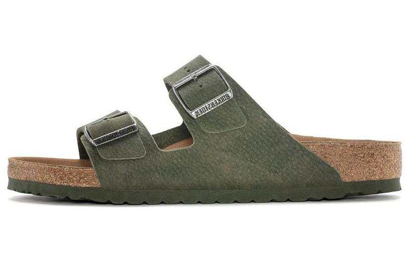 Birkenstock Arizona Vegan EVA Quiet Slide Slippers Men's Olive Green