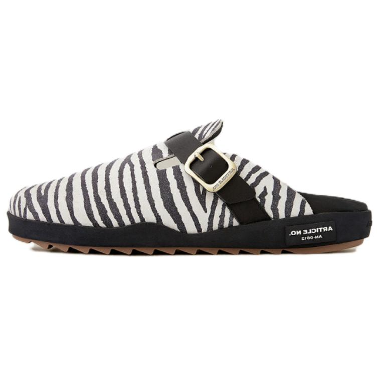 ARTICLE NO. ARTICLE NO. Abrasion Resistant Closed Toe Slippers Unisex Zebra Print Black White