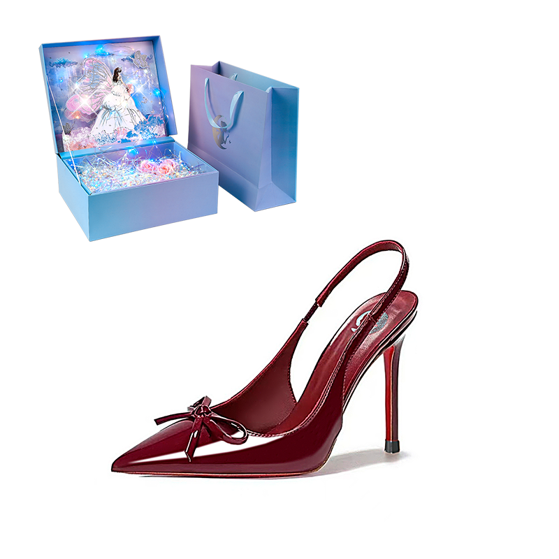 WUGUNIANG Pu Slim Heel High Heels Women's